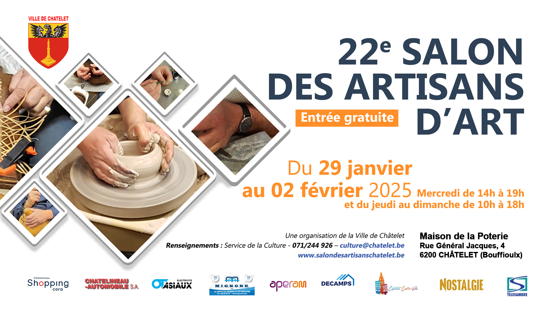 22e Salon des Artisans d'Art de Châtelet